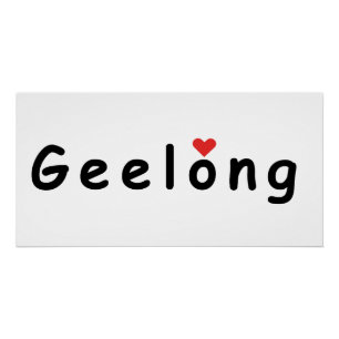 Ik hou van Geelong Australië Perfect Poster