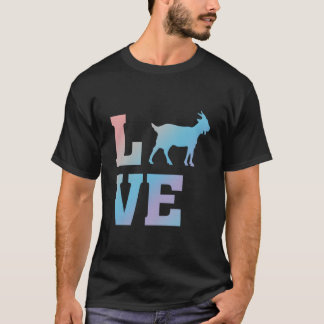 Ik hou van geiten geit dier t-shirt