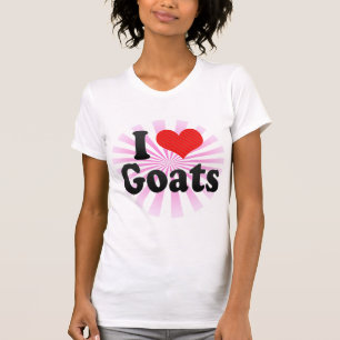 Ik hou van geiten t-shirt