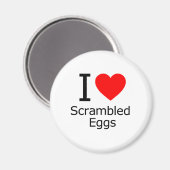 Ik hou van gekramde eieren magneet (Voorkant / Achterkant)
