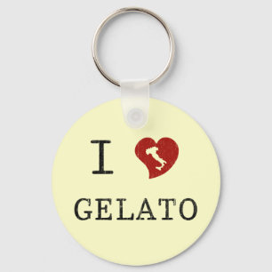 Ik hou van Gelato Sleutelhanger