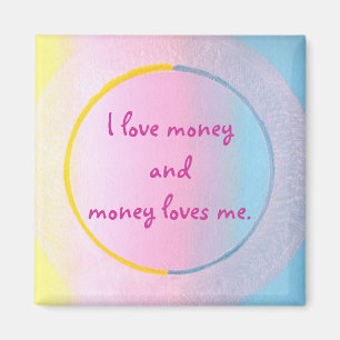 Ik hou van geld en geld, magneten. magneet