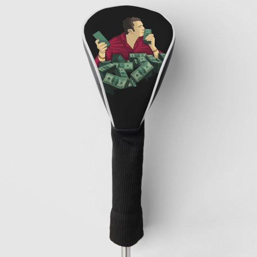 Ik hou van geld golfheadcover (Voorkant)