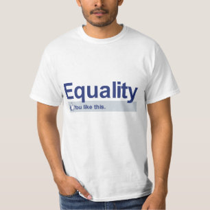 Ik hou van gelijkheid t-shirt