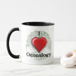 Ik hou van Genealoge Aangepaste Mok