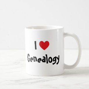 Ik hou van genealogie koffiemok