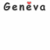 Ik hou van Genève Sticker (Voorkant)