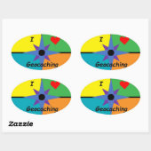 Ik hou van geocaching sticker (Vel)