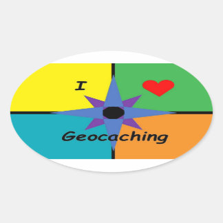 Ik hou van geocaching sticker