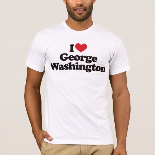 Ik hou van George Washington T-shirt (Voorkant)