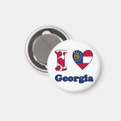 Ik hou van Georgia Magneet (Voorkant / Achterkant)