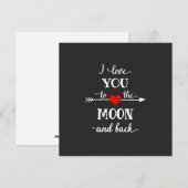 Ik hou van gepersonaliseerd naar de maan en terug (Voorkant / Achterkant)