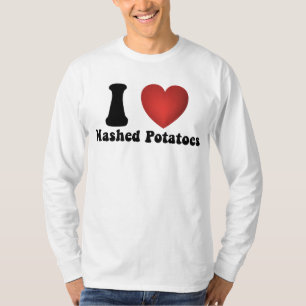 Ik hou van Gepureerde Aardappelen Thanksgiving-din T-shirt