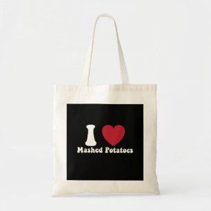 Ik hou van Gepureerde Aardappelen Thanksgiving-din Tote Bag