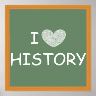 Ik hou van geschiedenis poster