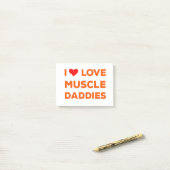 Ik hou van gespierde papa's post-it® notes (Op bureau)