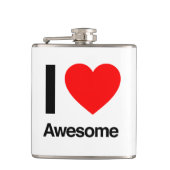 ik hou van geweldige heupfles (Voorkant)