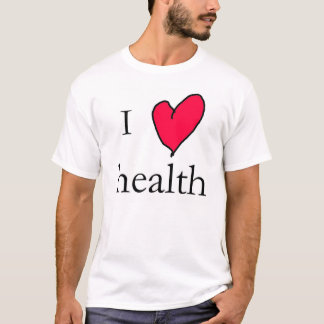 Ik hou van gezondheid t-shirt