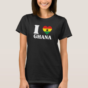 Ik hou van Ghana en van Ghana fan Ik hou van Ghana T-shirt