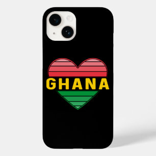 Ik hou van Ghana, Ghanees hart Case-Mate iPhone 14 Hoesje