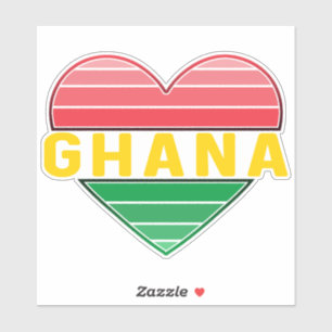 Ik hou van Ghana, Ghanees hart Sticker
