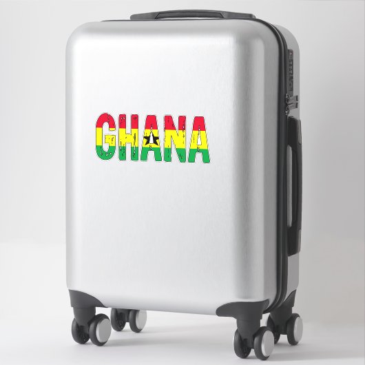 Ik hou van Ghana Sticker (Koffer)