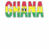 Ik hou van Ghana Sticker (Voorkant)