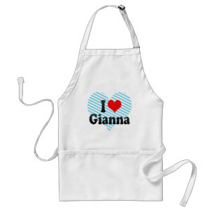 Ik hou van Gianna Standaard Schort