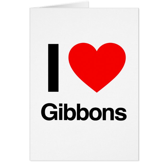 ik hou van gibbons (Voorkant)