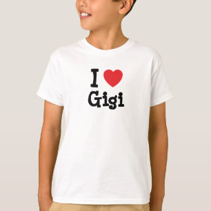 Ik hou van Gigi hart T-Shirt