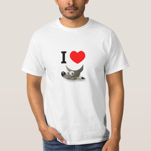 Ik hou van GIMP T-shirt (Voorkant)
