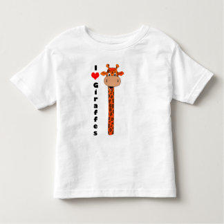 Ik hou van giraffen kinder shirts
