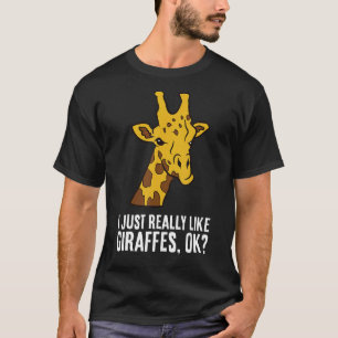 Ik hou van Giraffes oké Cute Giraffe T-shirt