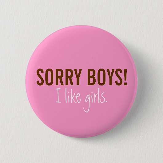 Ik hou van Girls Buttonnen Ronde Button 5,7 Cm (Voorkant)