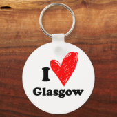 Ik hou van Glasgow Sleutelhanger (Voorkant)