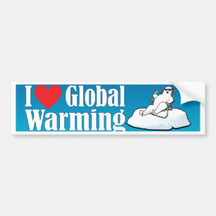 Ik hou van Global Warming Bumpersticker