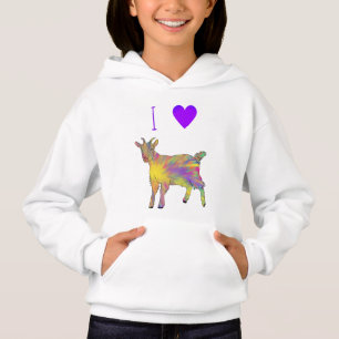 Ik hou van Goats Cute Colorful Artsy Funky Animal