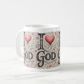 Ik hou van God Koffiemok (Voorkant links)