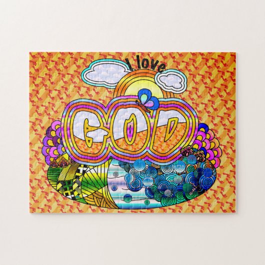Ik hou van God Puzzle Legpuzzel (Horizontaal)