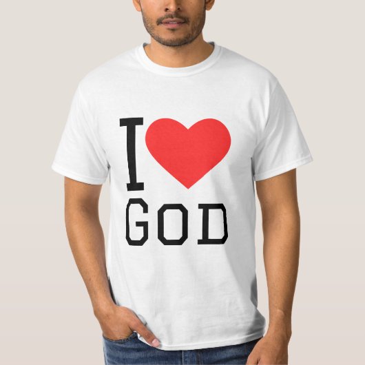 Ik hou van god t-shirt (Voorkant)