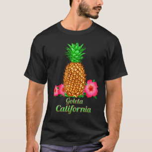 Ik hou van Goleta California Ca ananas bloemen T-shirt