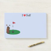 Ik hou van Golf 10 x 6-inch Post-it® notes (Op bureau)