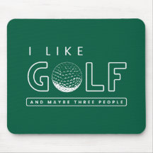 Ik hou van golf en misschien golfen drie mensen le