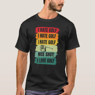 Ik Hou Van Golf Golfer Speler Golfsport Coach Spor T-shirt