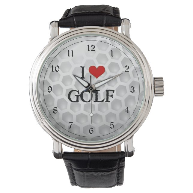 Ik hou van golf  horloge (Voorkant)