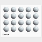 Ik hou van Golf Ronde Sticker (Vel)