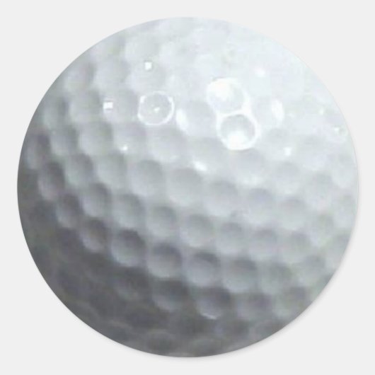 Ik hou van Golf Ronde Sticker (Voorkant)