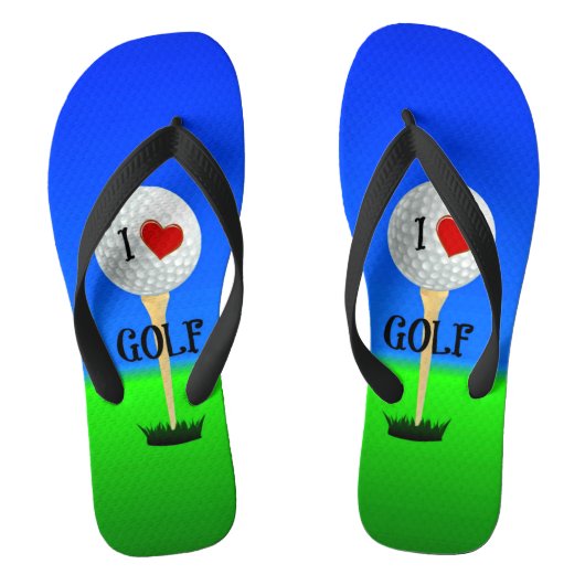 Ik hou van Golf Teenslippers (Voetbed)