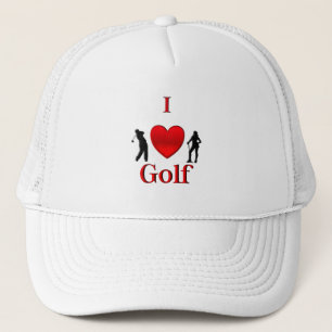 Ik hou van golf trucker pet