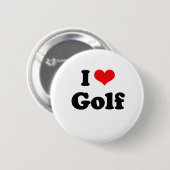 Ik hou van Golf Tshirt Ronde Button 5,7 Cm (Voorkant /achterkant)
